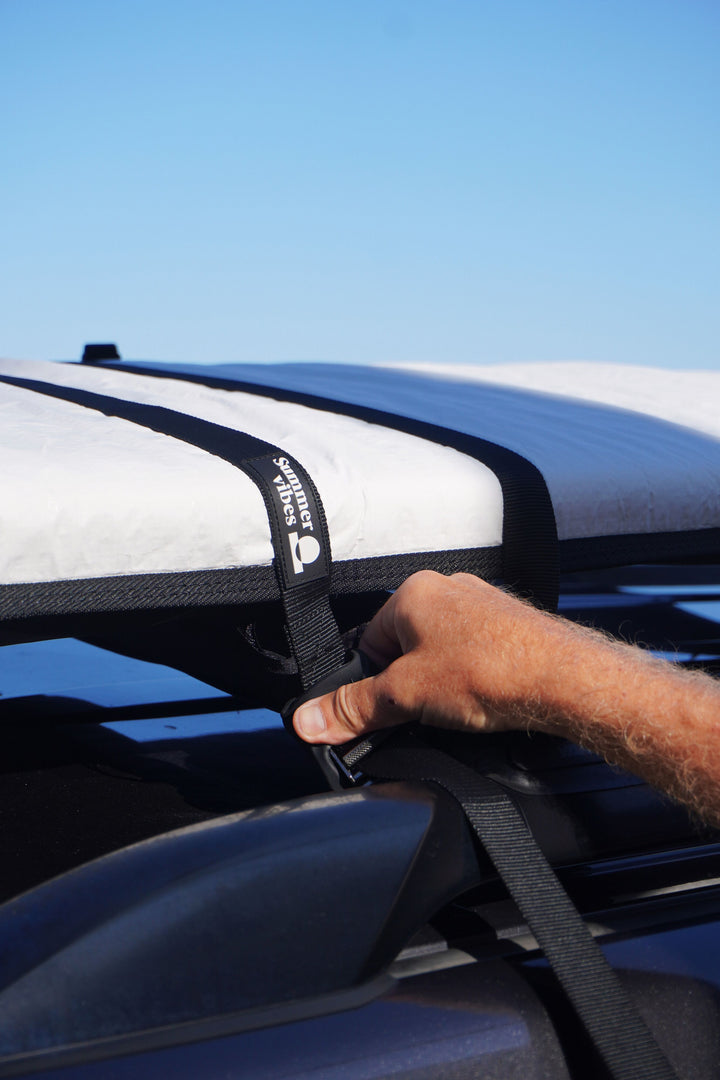 Summer vibes Surfboard Tie Down Straps with padded buckle - M 8' (1-2 Boards)