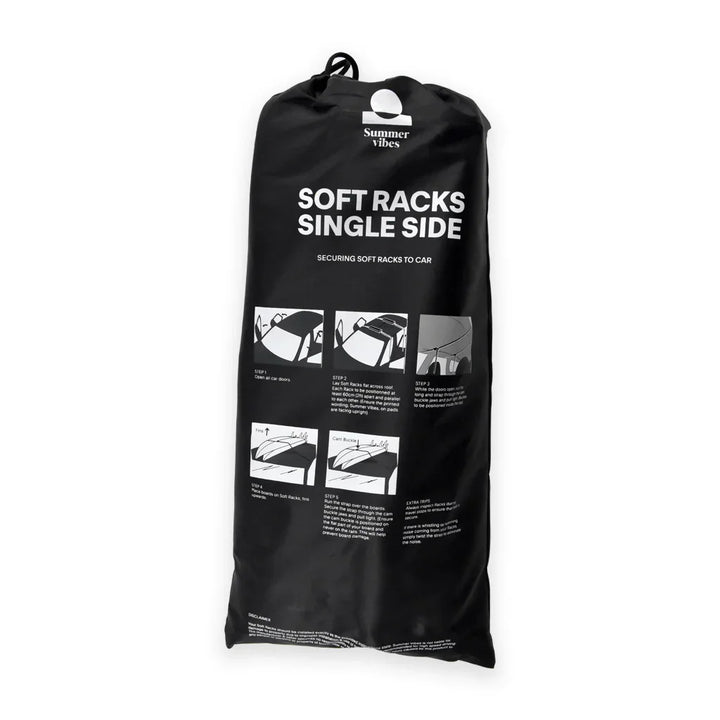 Summer Vibes Soft Surfboard Roof Racks - Single side - Summer vibes
