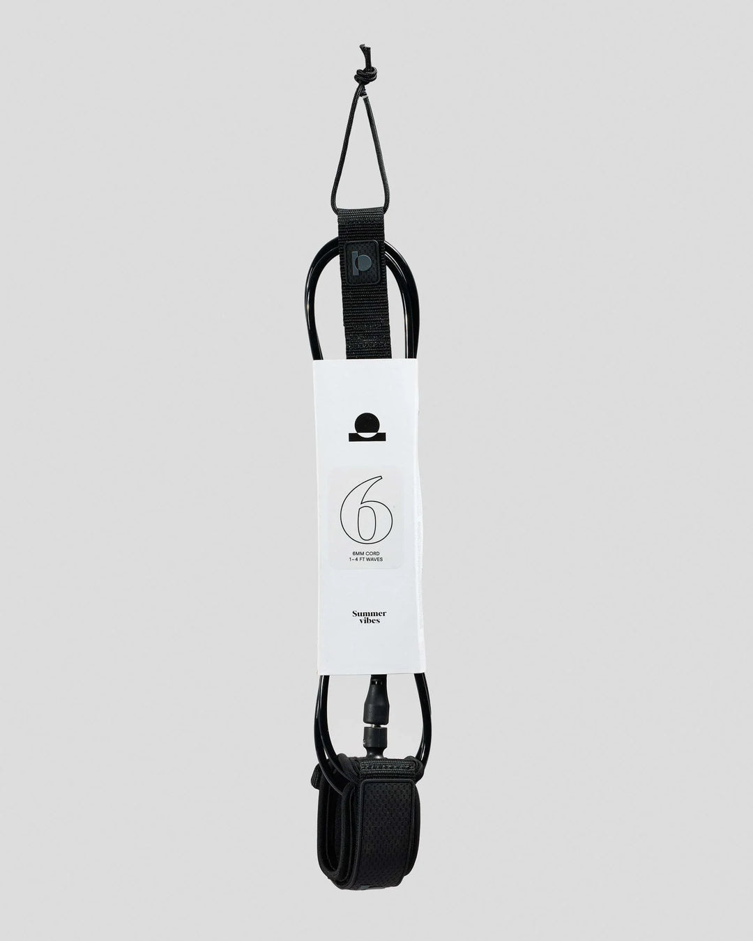 Summer vibes Session 6ft Surfboard Leash Leg rope - Black - Summer vibes