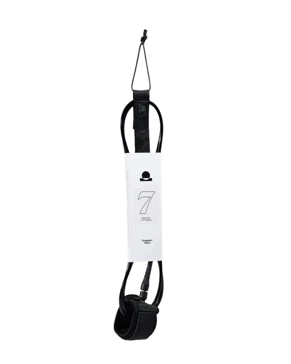 Summer vibes Session 7ft Surfboard Leash Leg rope - Black - Summer vibes