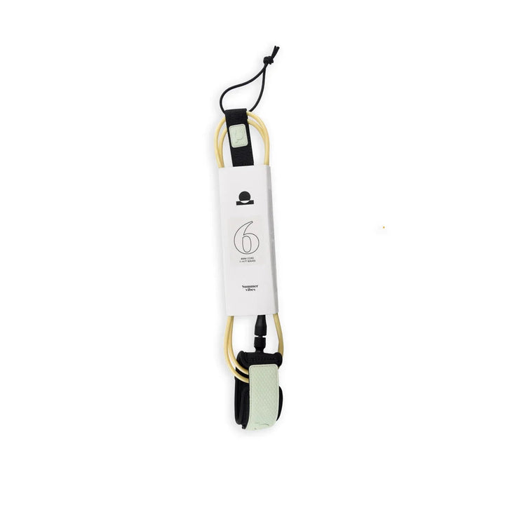 Summer vibes Session 6ft surfboard Leash Leg rope - Mint Tan - Summer vibes