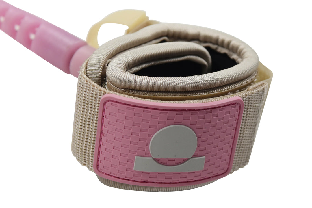 Summer vibes Session Bodyboard Wrist Coil Leash - Pink - Summer vibes
