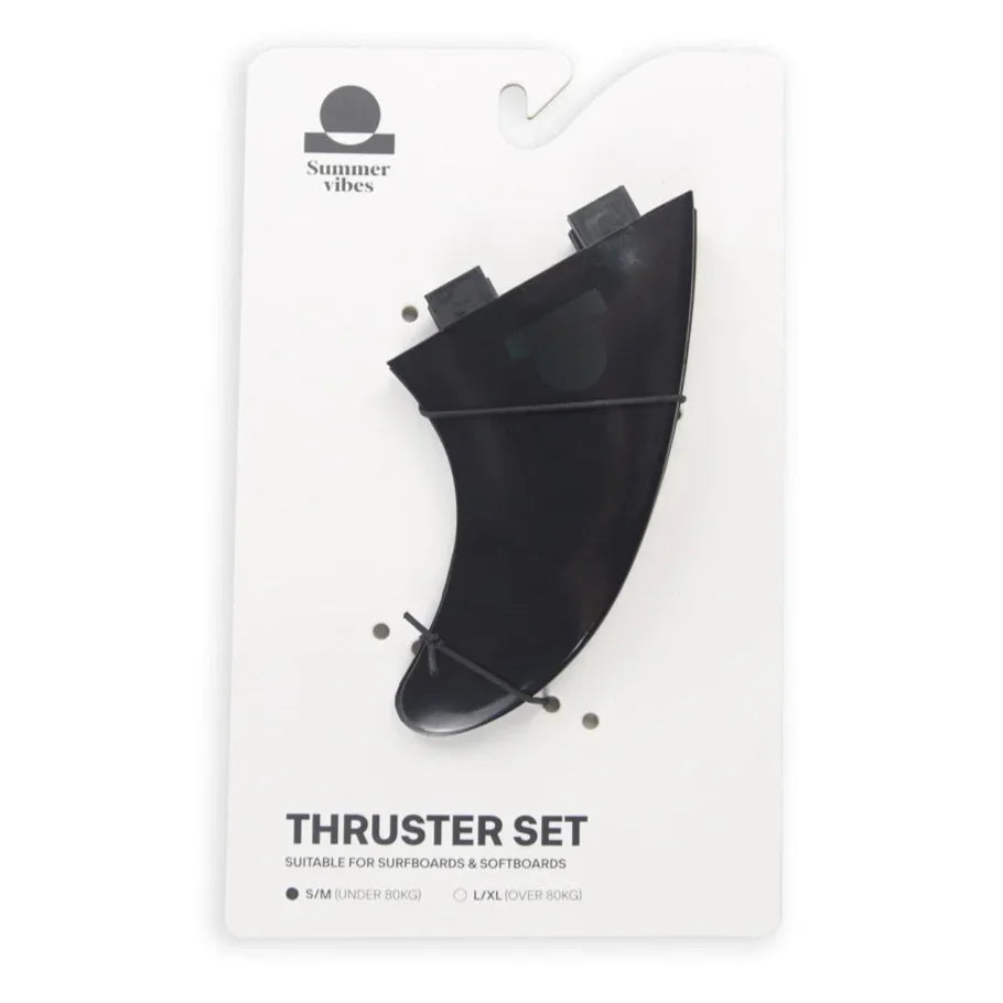 Summer vibes Session Thruster Surfboard Fins (set of 3) S M Dual Tab FCS1 - Summer vibes