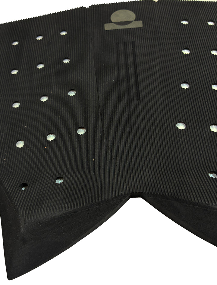 Summer vibes 3-Piece Fish Surfboard Tail Pad / Deck Grip / Traction – Black