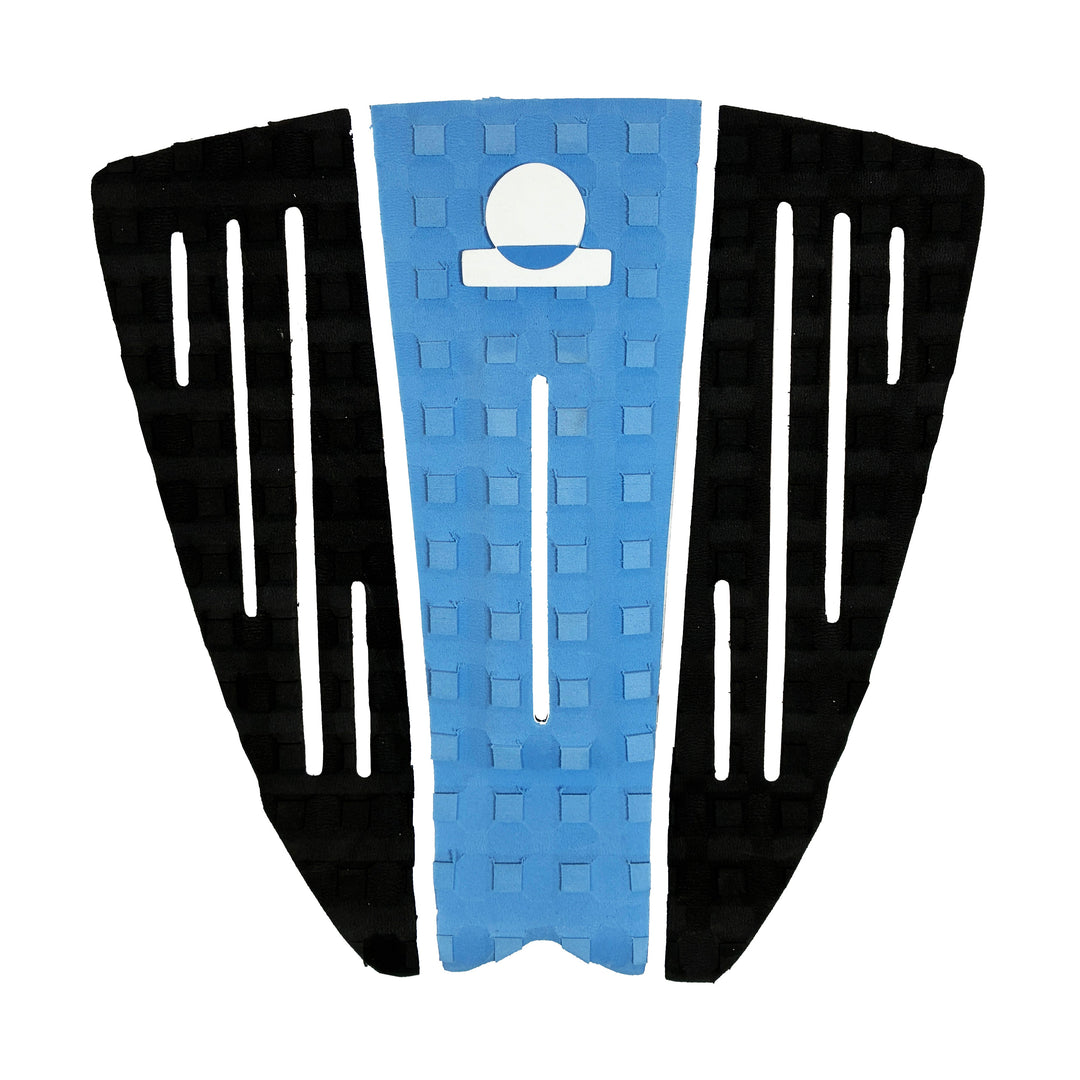 Summer vibes Session 3-Piece surfboard deck grip traction pad - Blue Black