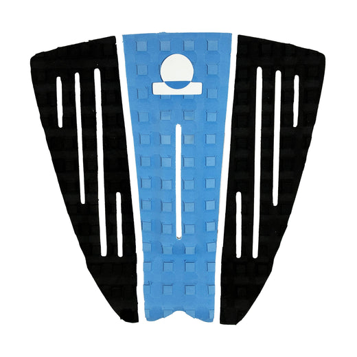 Summer vibes 3-Piece Surfboard Tail Pad / Deck Grip / Traction – Blue Black