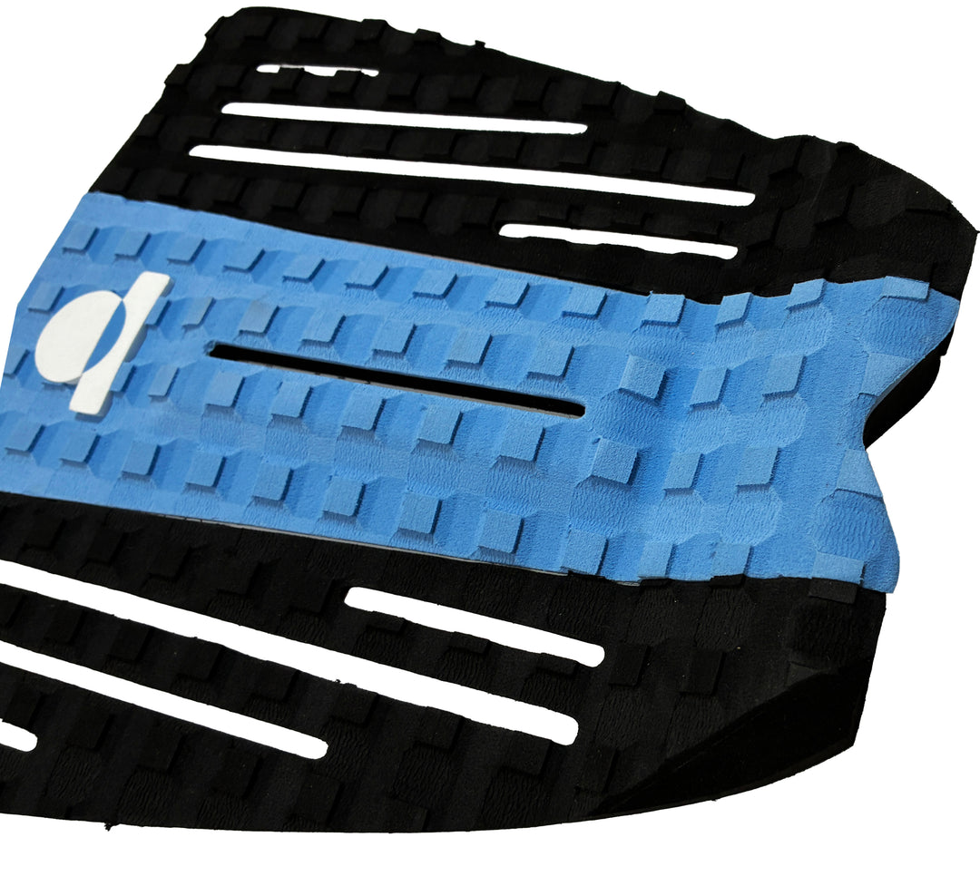 Summer vibes Session 3-Piece GROM SIZE surfboard deck grip traction tail pad - Blue