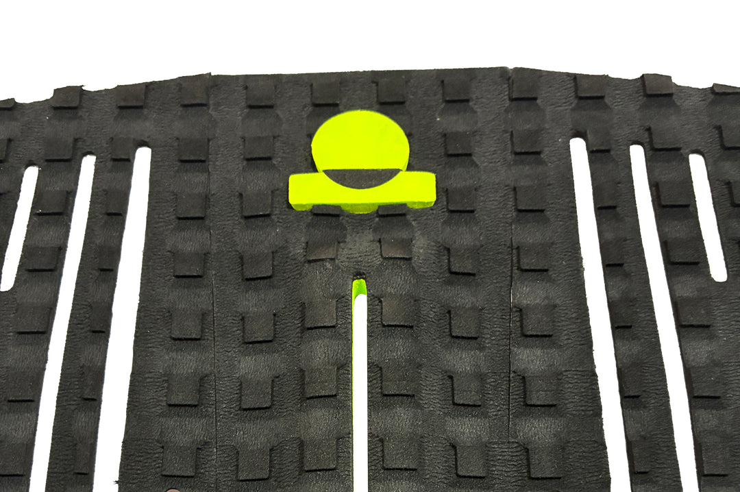 Summer vibes Session 3-Piece GROM SIZE surfboard deck grip traction tail pad - Yellow