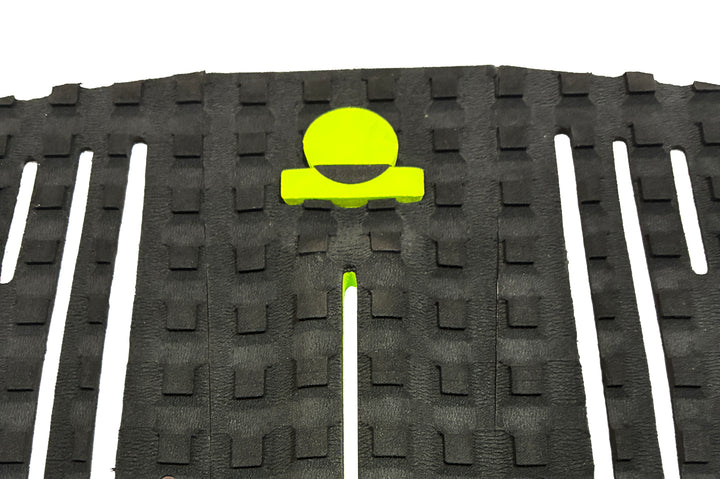 Summer vibes Session 3-Piece GROM SIZE surfboard deck grip traction tail pad - Yellow