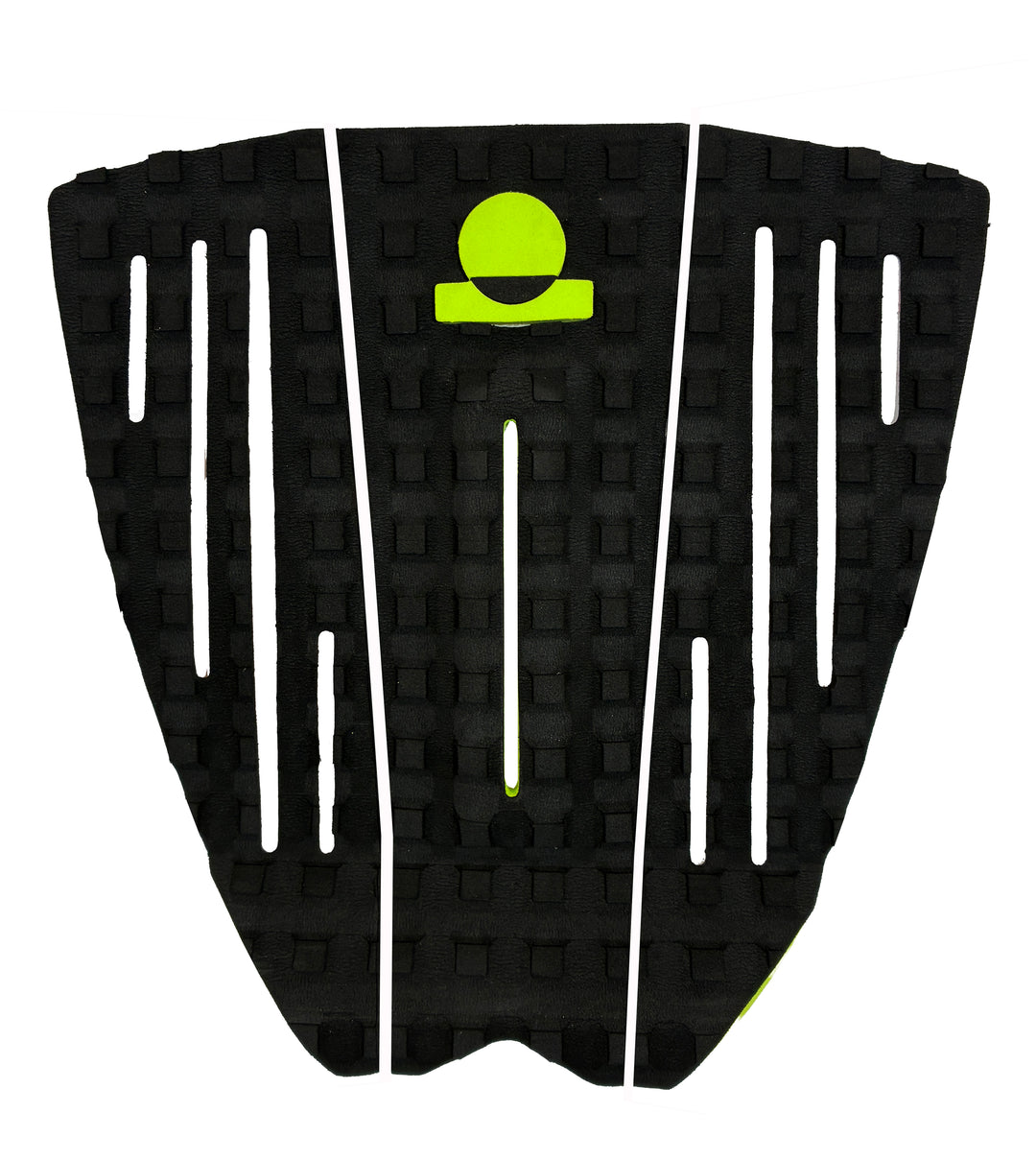 Summer vibes Session 3-Piece GROM SIZE surfboard deck grip traction tail pad - Yellow