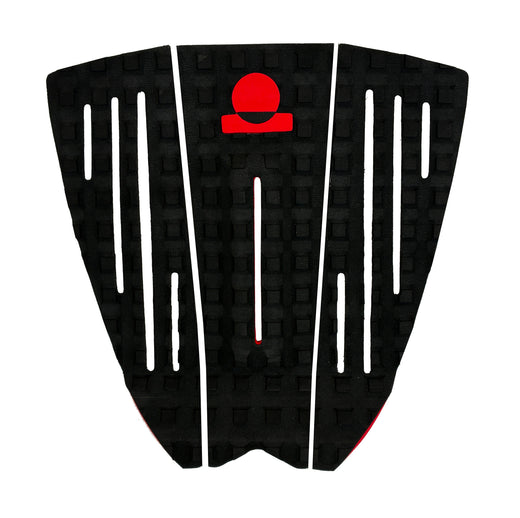 Summer vibes 3-Piece Grom Size Surfboard Tail Pad / Deck Grip / Traction – Red