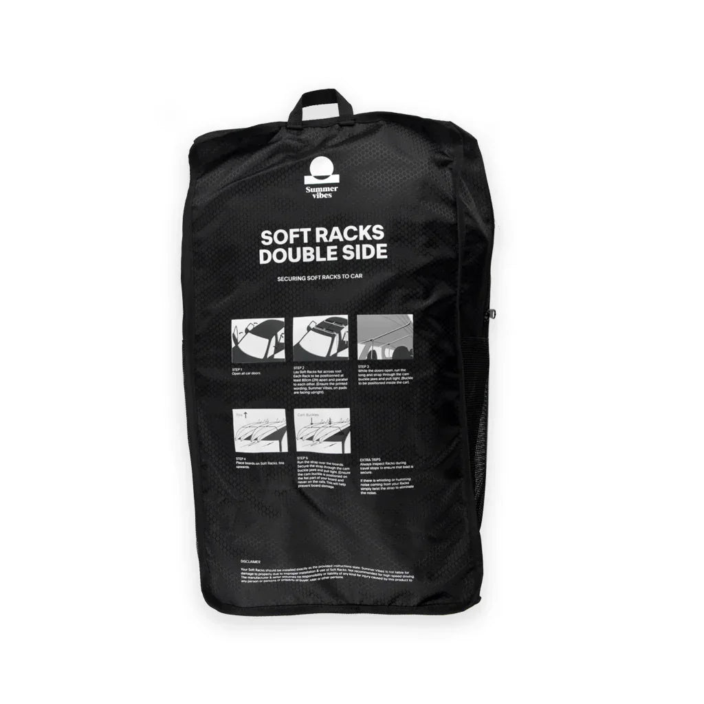 Summer Vibes Soft Surfboard Roof Racks - Double side - Summer vibes