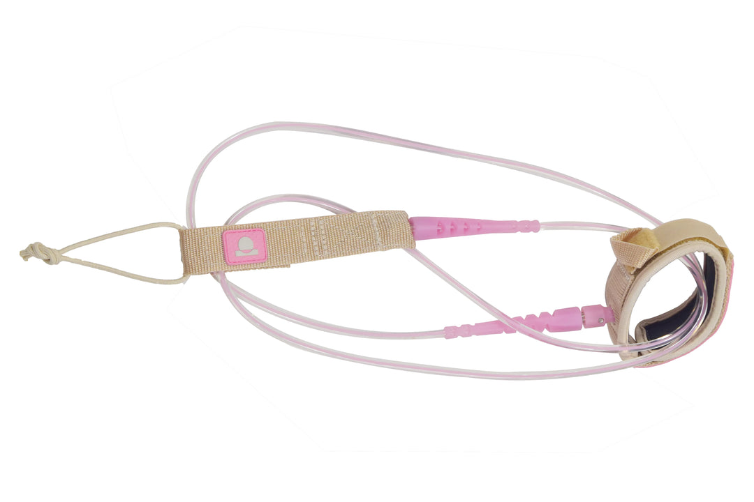 Summer vibes Session 6ft surfboard Leash Leg rope - Pink - Summer vibes