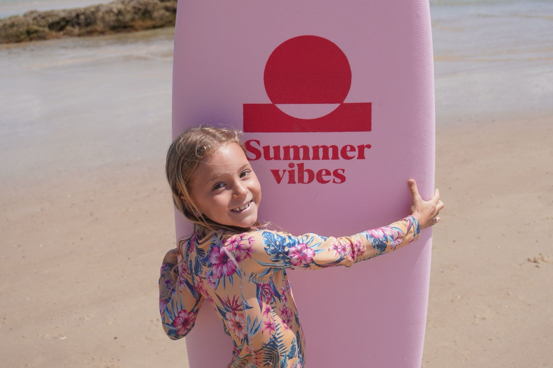 Summer vibes Mini Mal 6' Softboard - Pink Pink