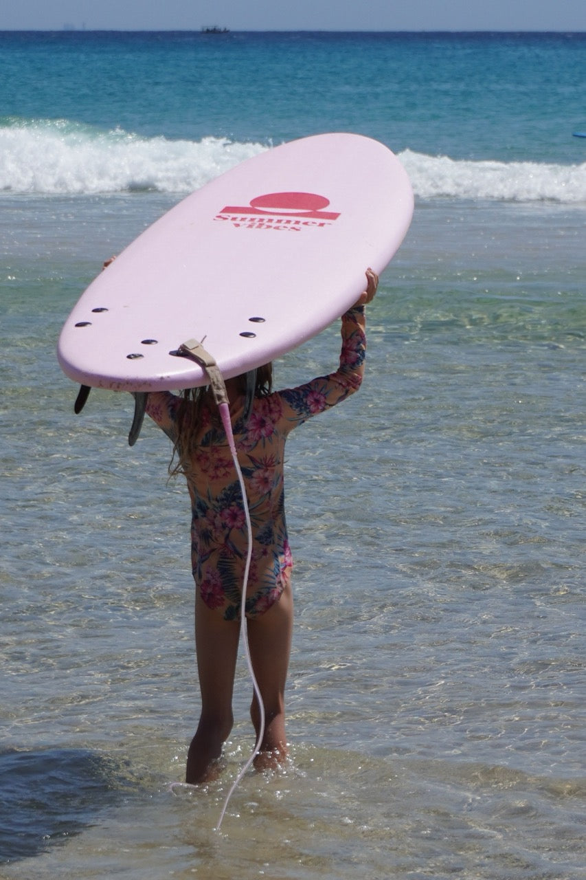 Summer vibes Mini Mal 6' Softboard - Pink Pink