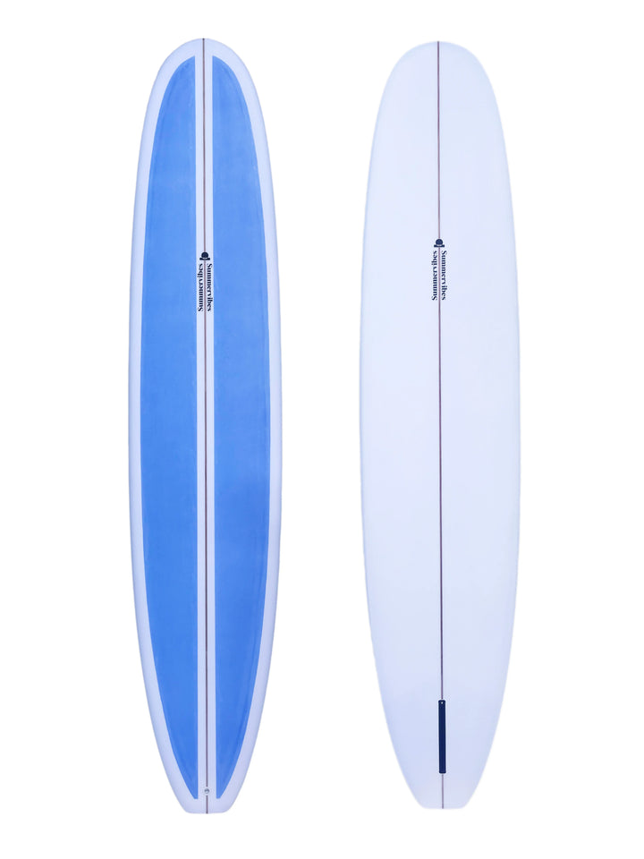 Summer vibes Classic Longboard Noserider Single Fin Surfboard - 9'1 - Summer vibes