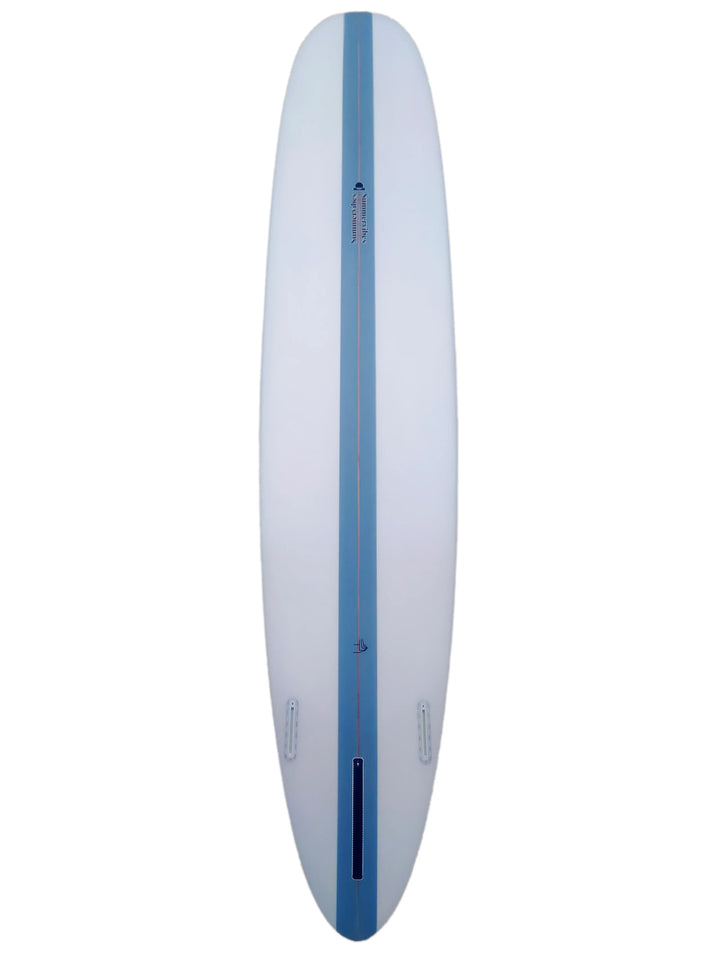 Summer vibes Performance Longboard Surfboard - 9'1 Thruster - Blue - Summer vibes