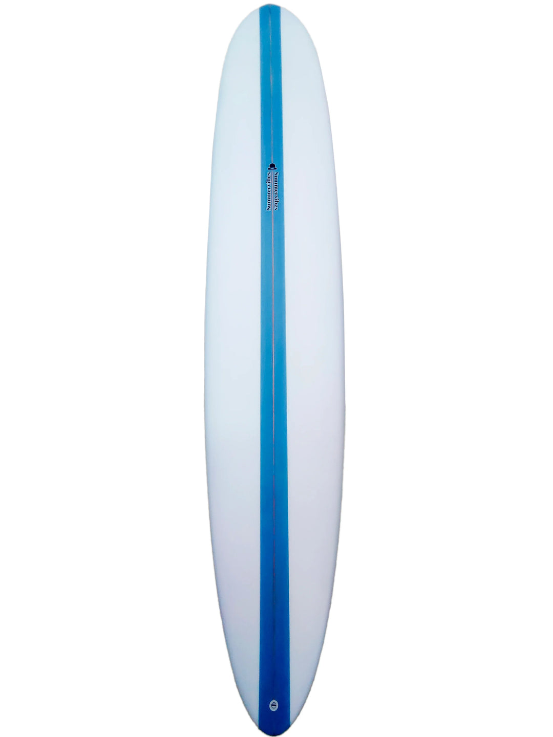 Summer vibes Performance Longboard Surfboard - 9'1 Thruster - Blue - Summer vibes