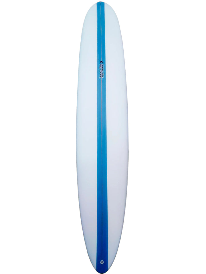 Summer vibes Performance Longboard Surfboard - 9'1 Thruster - Blue - Summer vibes
