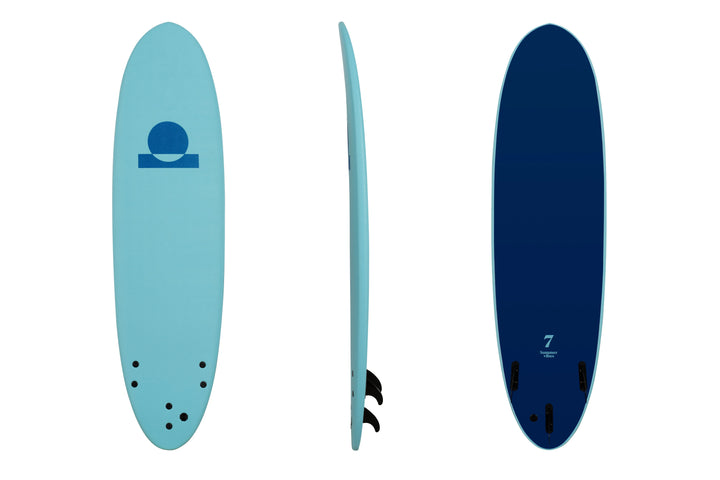 Summer Vibes Mini Mal 7' Softboard - Blue Blue - Summer vibes