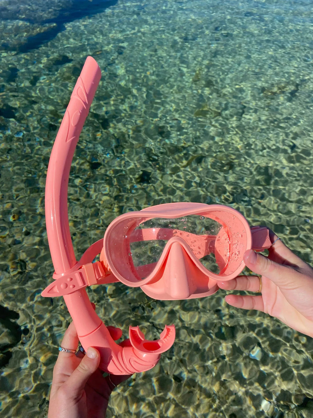 Seaside ave Mask & Snorkel Set - Coral Combo - Summer vibes