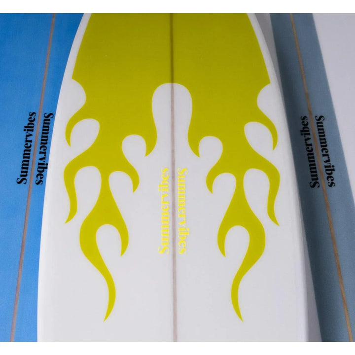 Summer Vibes Grom Youth Shortboard Surfboard - Yellow flame - Summer vibes