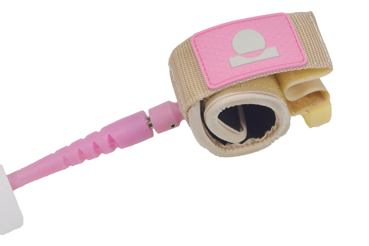 Summer vibes Session Bodyboard Bicep Coil Leash - Pink - Summer vibes