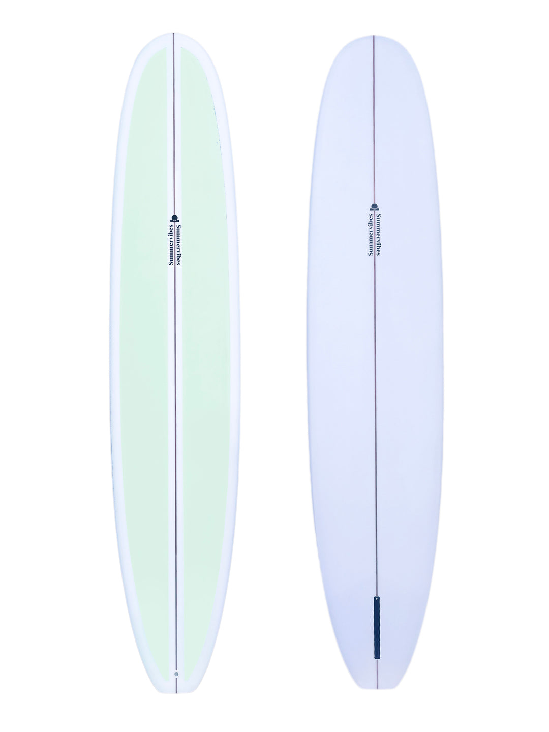 Summer vibes Classic Longboard Noserider Single Fin Surfboard - 9'1 - Mint