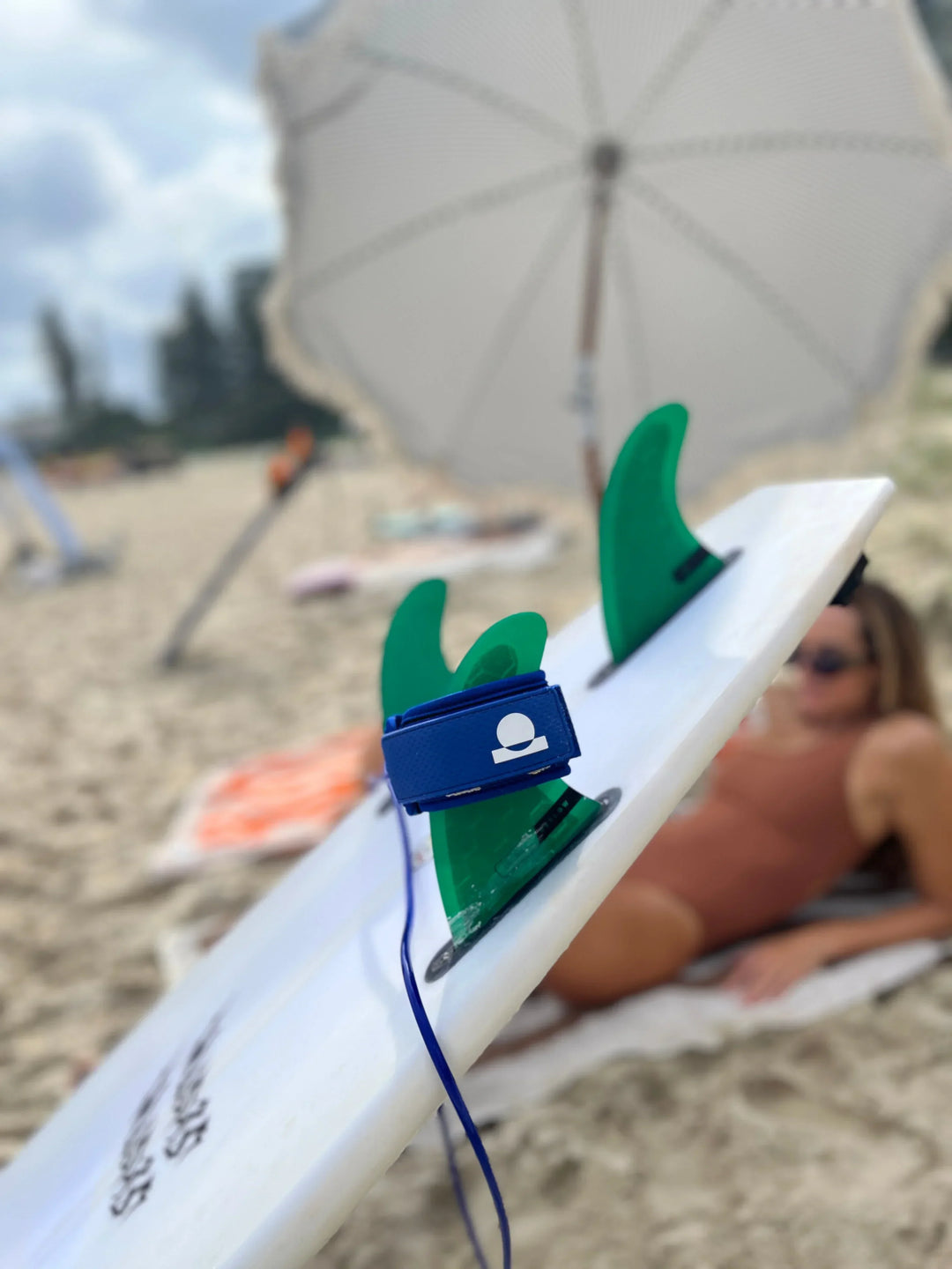 Summer vibes Session 7ft Surfboard Leash Leg rope - Blue - Summer vibes