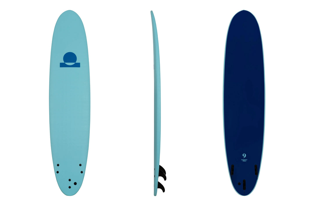 Summer Vibes Longboard 9' Softboard - Blue Blue - Summer vibes