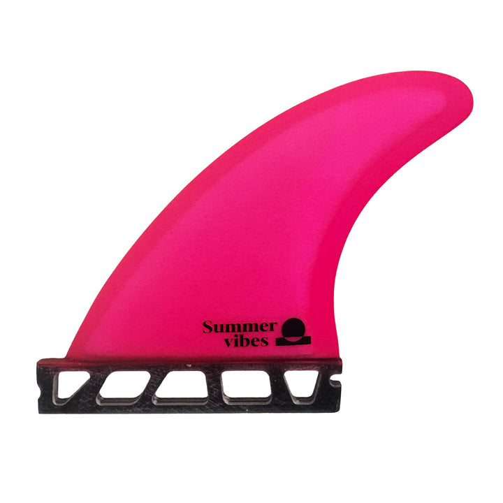 Summer vibes Power Floating Thruster 3-Fin Set Medium Future Compatible Pink