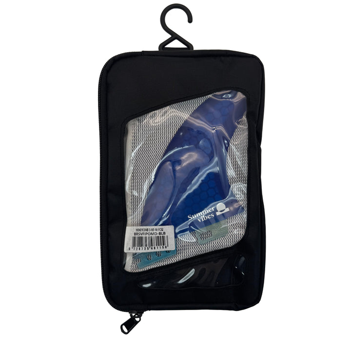 Summer vibes Power Thruster 3-Fin Set Medium FCSii Compatible – Blue