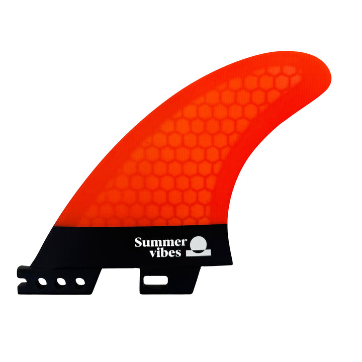 Summer vibes Power Thruster 3-Fin Set Medium FCSii Compatible Orange