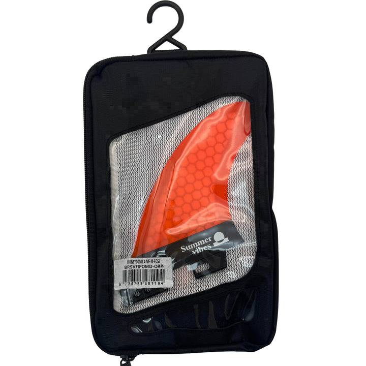Summer vibes Power Thruster 3-Fin Set Medium FCSii Compatible Orange