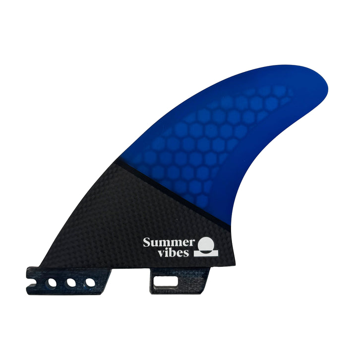 Summer vibes Power Fibreglass Honeycomb/Carbon Fins – Small – FCSii Compatible