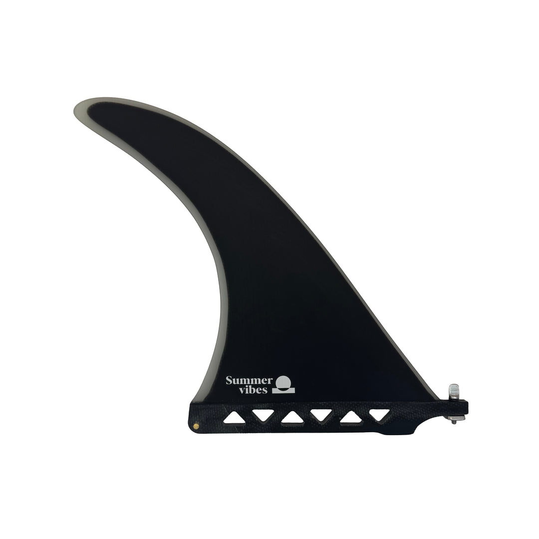 Summer vibes 8" Fibreglass Premium Single Fin – Black