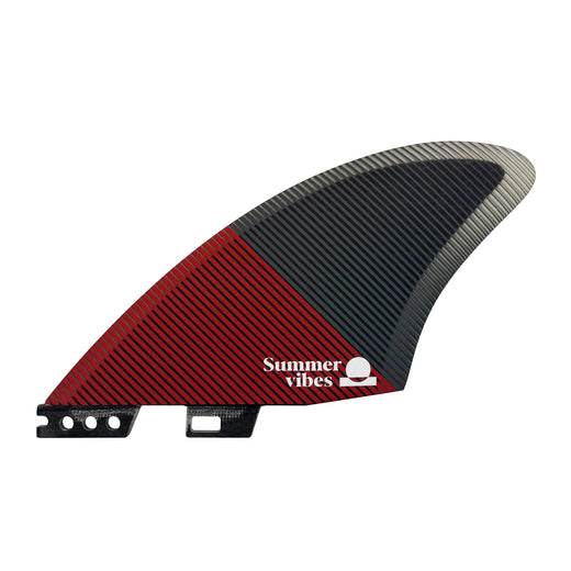 Summer vibes Twin Red K2 Keel 2-Fin Set FCSii Compatible – Fibreglass