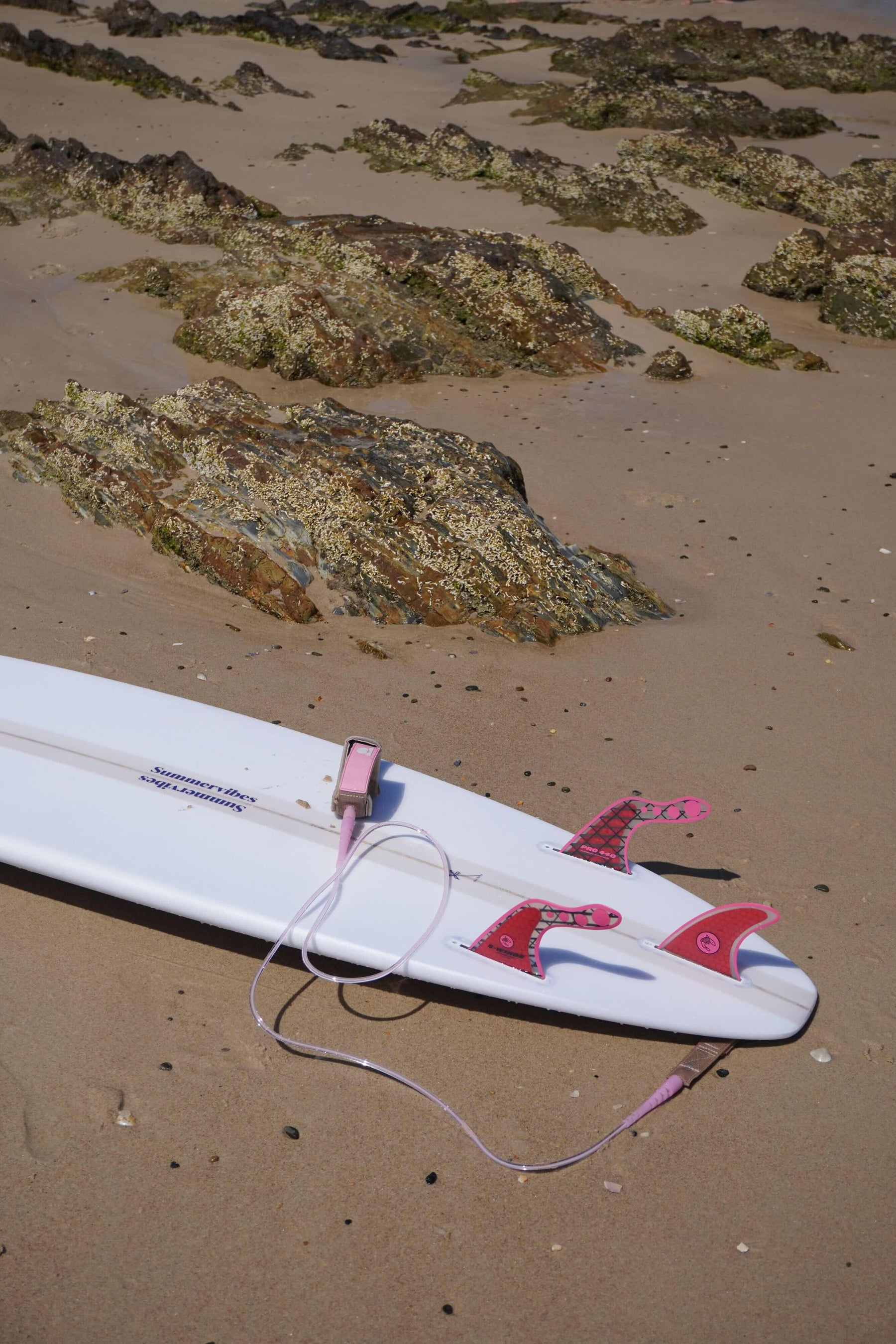 Summer vibes Mini Mal Funboard Surfboard – Beige