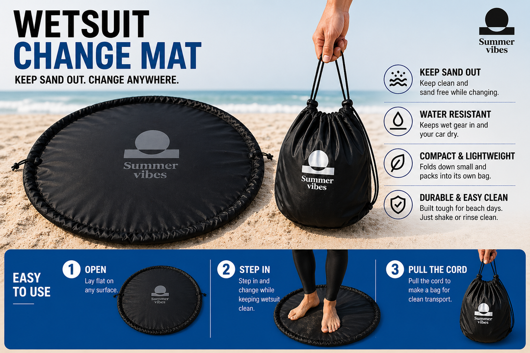 Summer vibes Wetsuit Change Mat Beach Wet Dry Bag