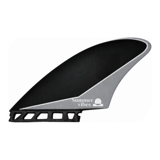 Summer vibes Twin Keel 2-Fin Set Future Compatible – Black
