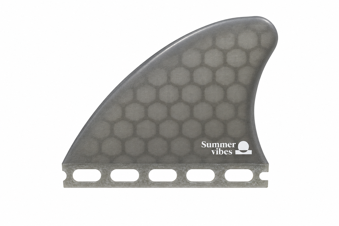 Summer vibes grey honeycomb Twin Trailer fin, Future-compatible