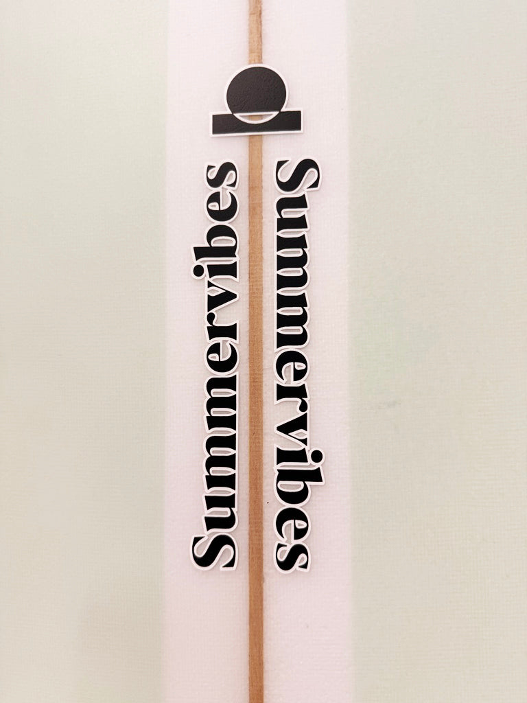 Summer vibes Classic Longboard Noserider Single Fin Surfboard - 9'1 - Mint