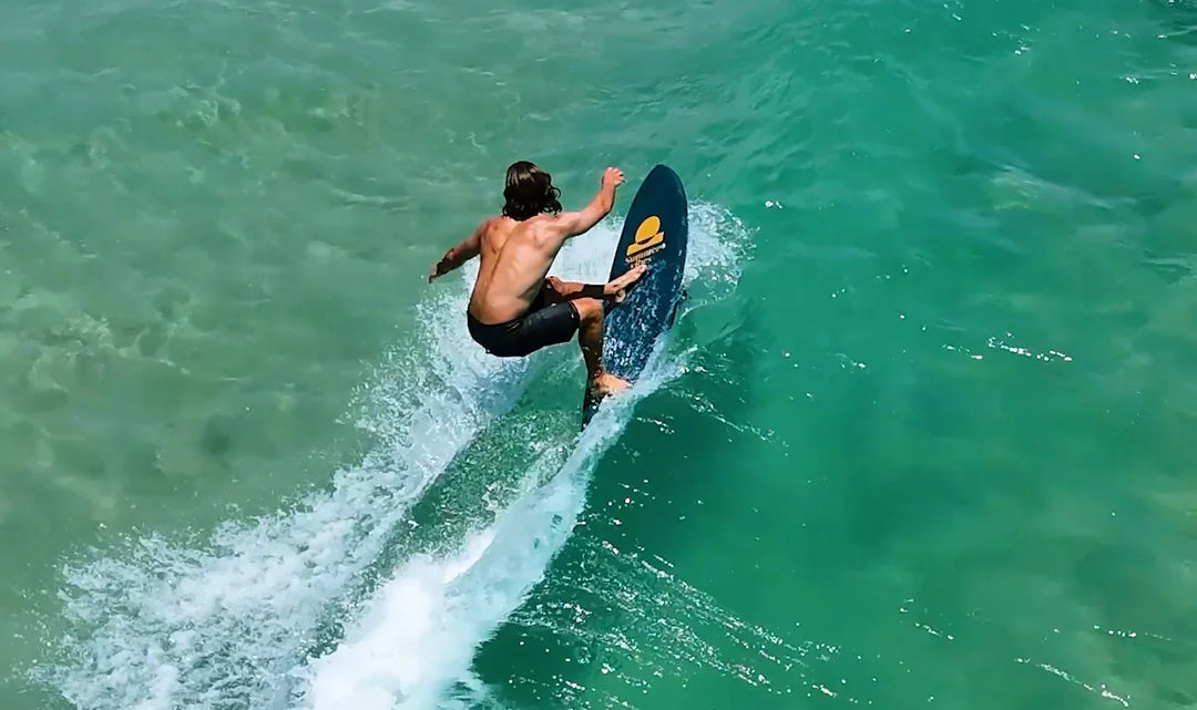 Summer vibes Quad Fish 5'8 Softboard - Lt Yellow White - Summer vibes