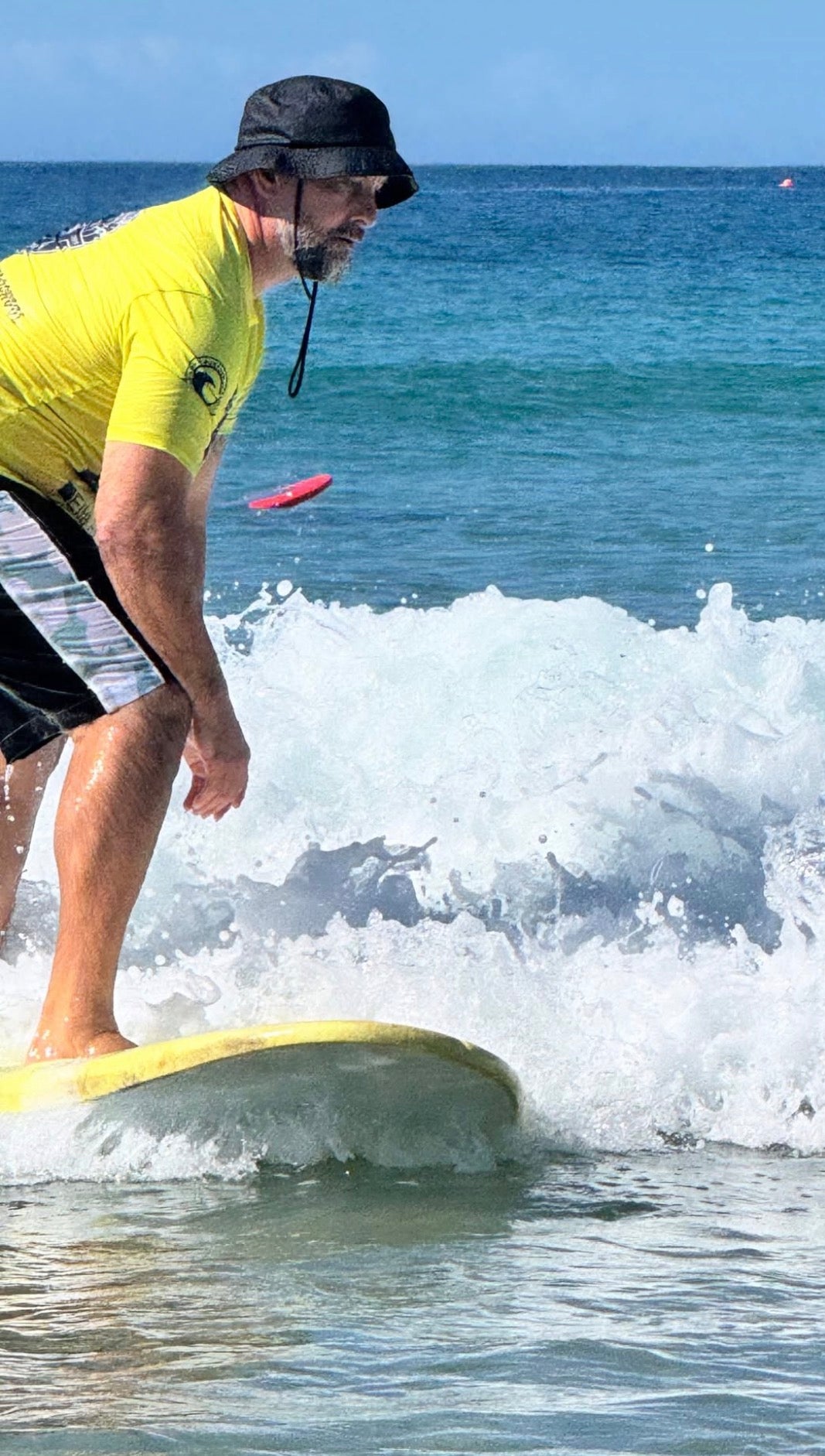 Summer vibes Stable Table Softboard 9'0" / 97L - Yellow with Handle