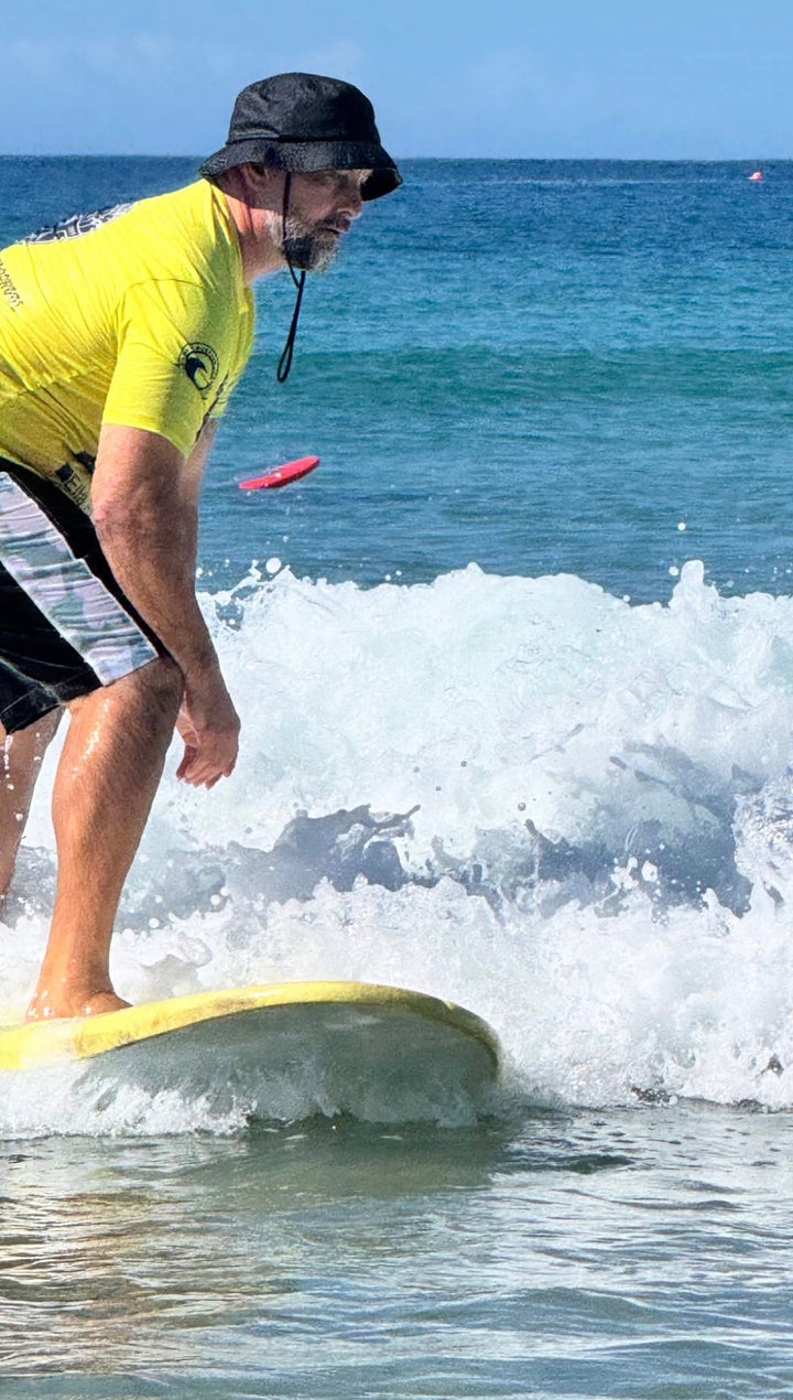 Summer vibes Stable Table Softboard 9'0" / 97L - Yellow with Handle