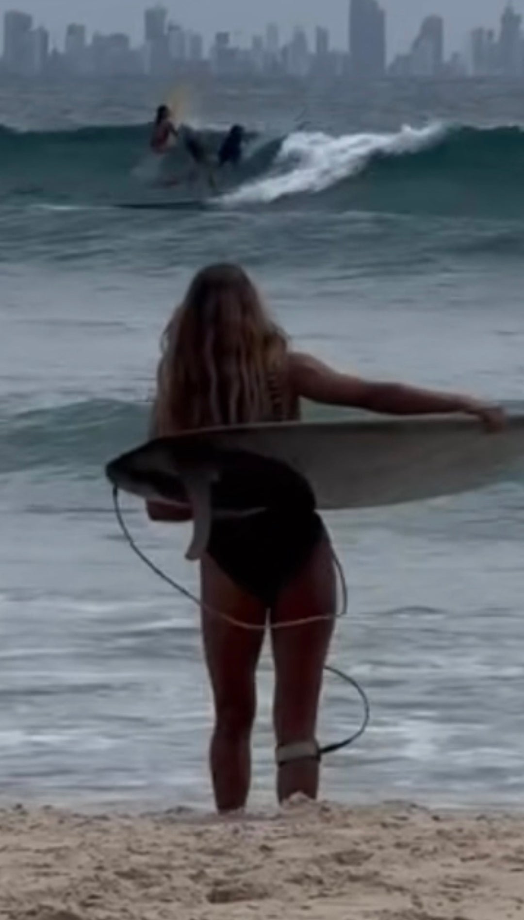 Summer vibes Session 9ft Longboard Surfboard Knee / Calf Leash Leg rope - Pink