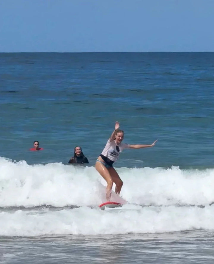 Summer vibes Stable Table Softboard with Handle - Blue white