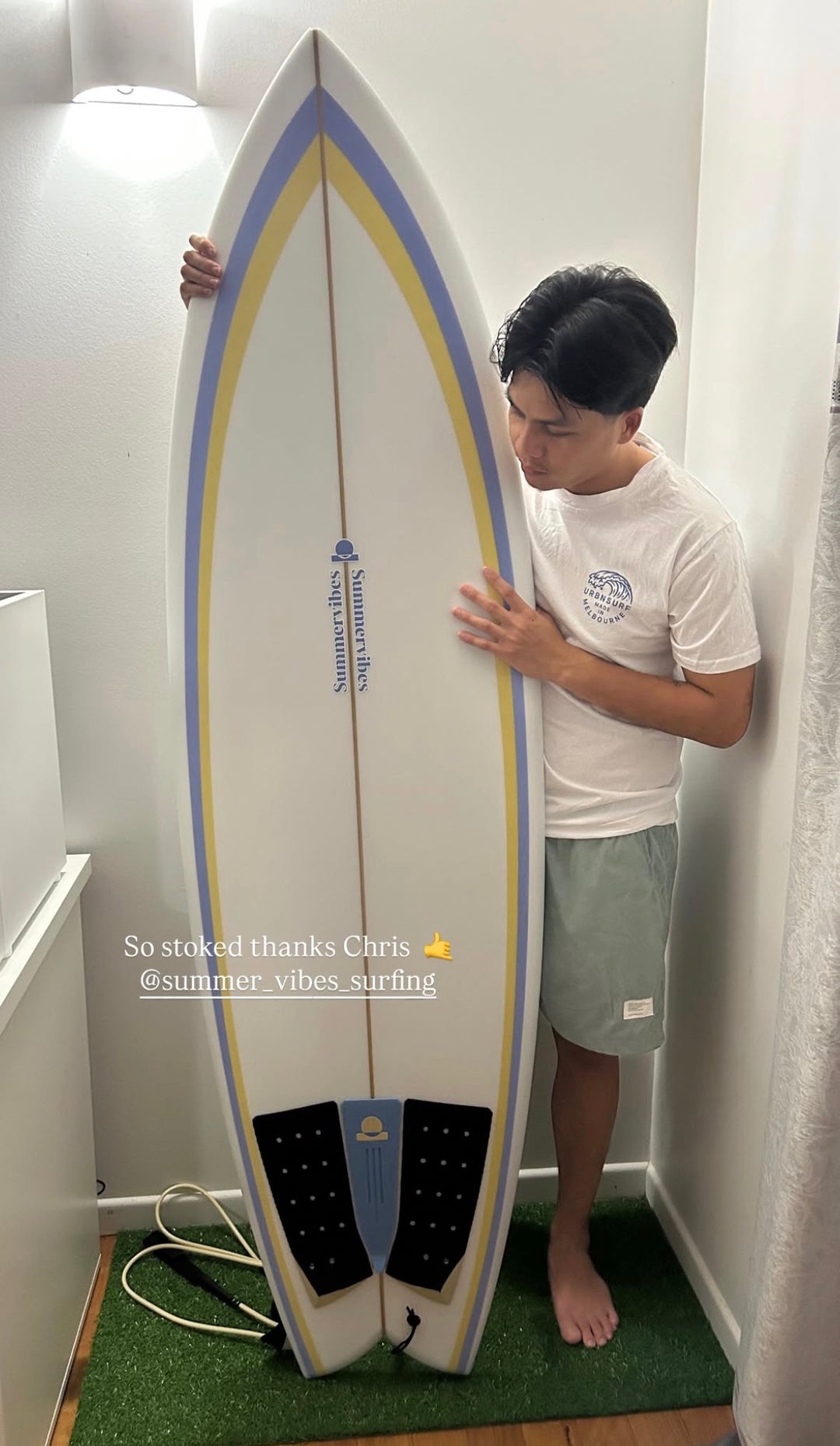 Summer vibes Session 3-Piece Fish traction - Blue / Black / Tan