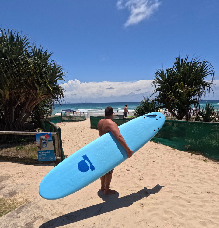 Summer Vibes Longboard 9' Softboard - Blue Blue