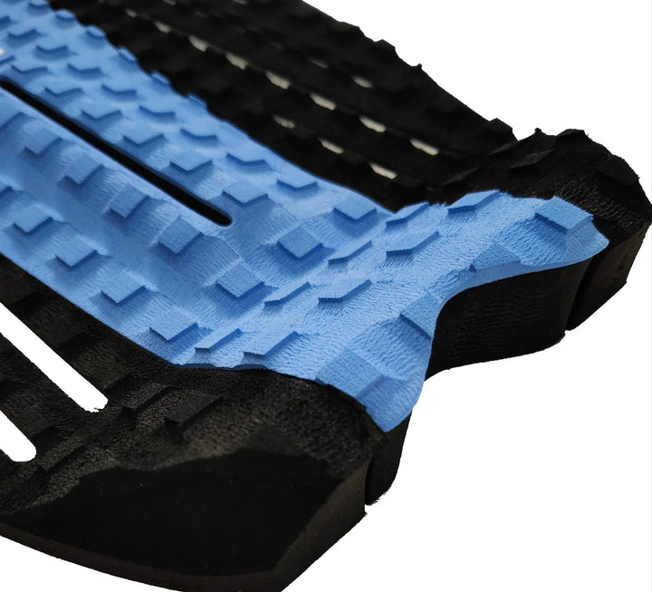 Summer vibes Session 3-Piece GROM SIZE surfboard deck grip traction tail pad - Blue - Summer vibes